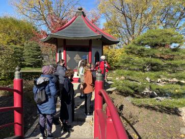 Field trip to Carleton College's Japanese Garden